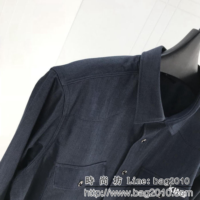 DＧ杜嘉班納 18ss秋冬新款 口袋King刺繡字母 純棉襯衣 ydi1025